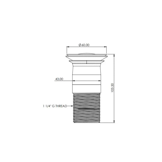 Top-Fix - Basin Click Clack Waste Slotted with Overflow