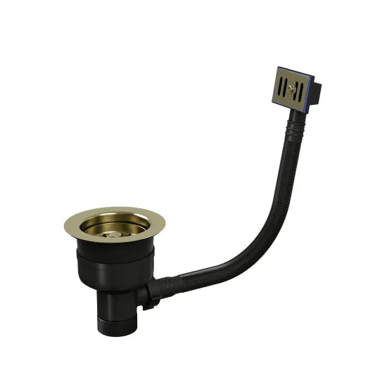 Top-Fix - Kitchen Strainer with Overflow - Brushed Brass