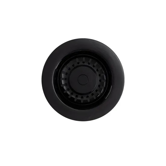 Top- Fix -  Kitchen Strainer without Overflow - Matt Black
