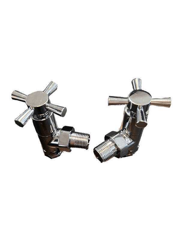 Plumbers Choice Angled Valves Chrome