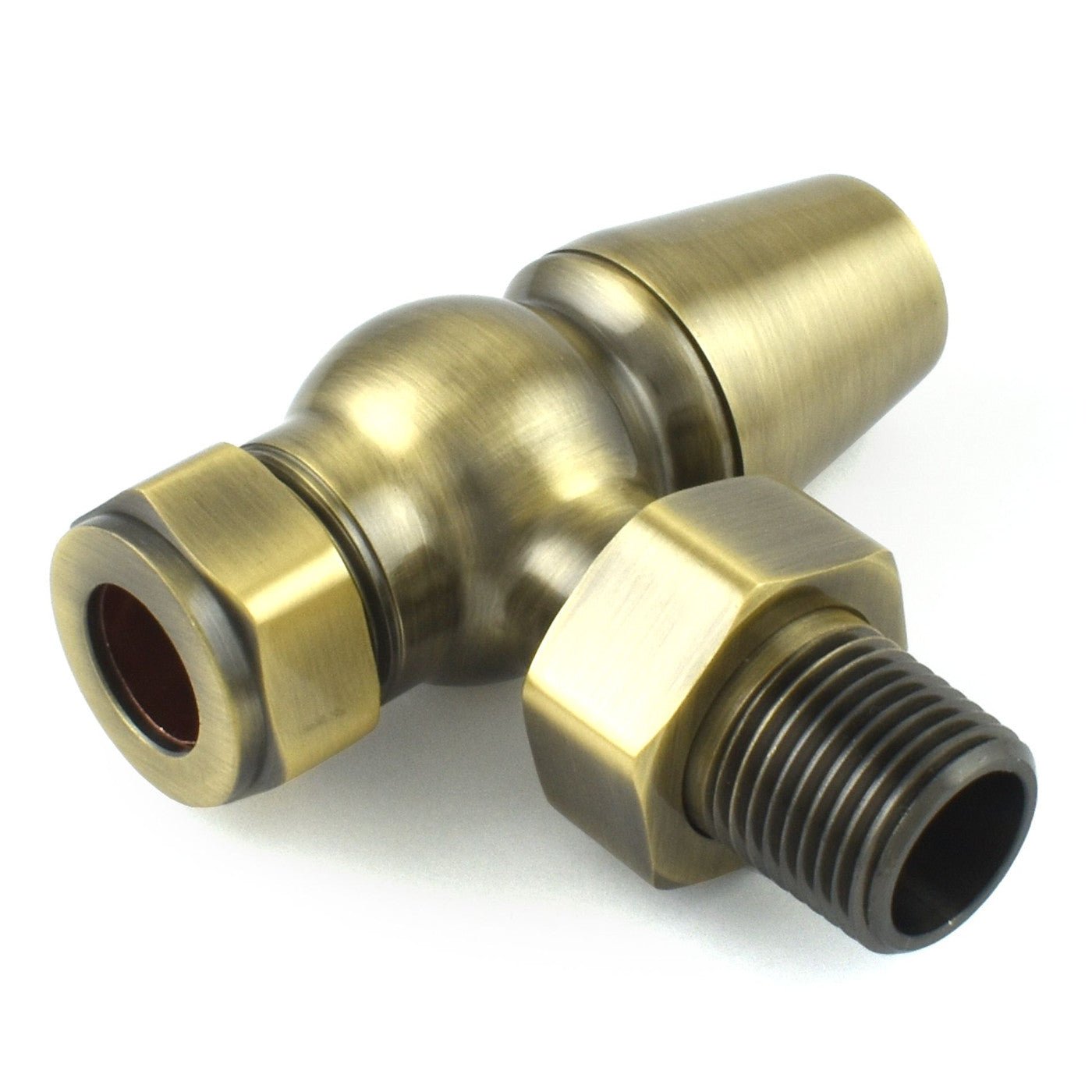 Plumbers Choice Faringdon Lock - Shield ONLY - Antique Brass (Angled)