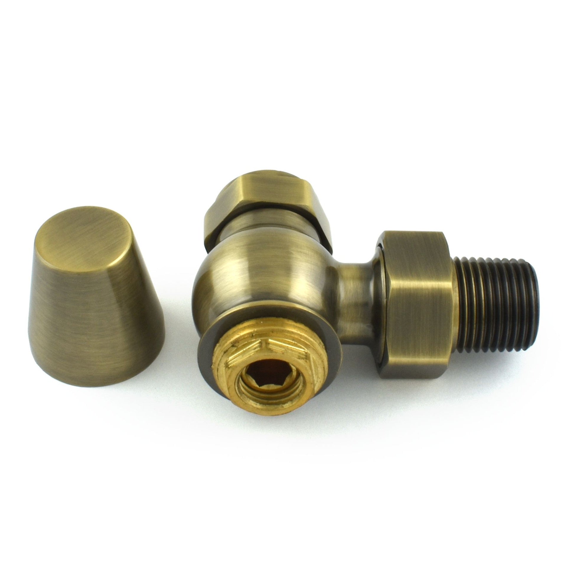 Plumbers Choice Faringdon Lock - Shield ONLY - Antique Brass (Angled)