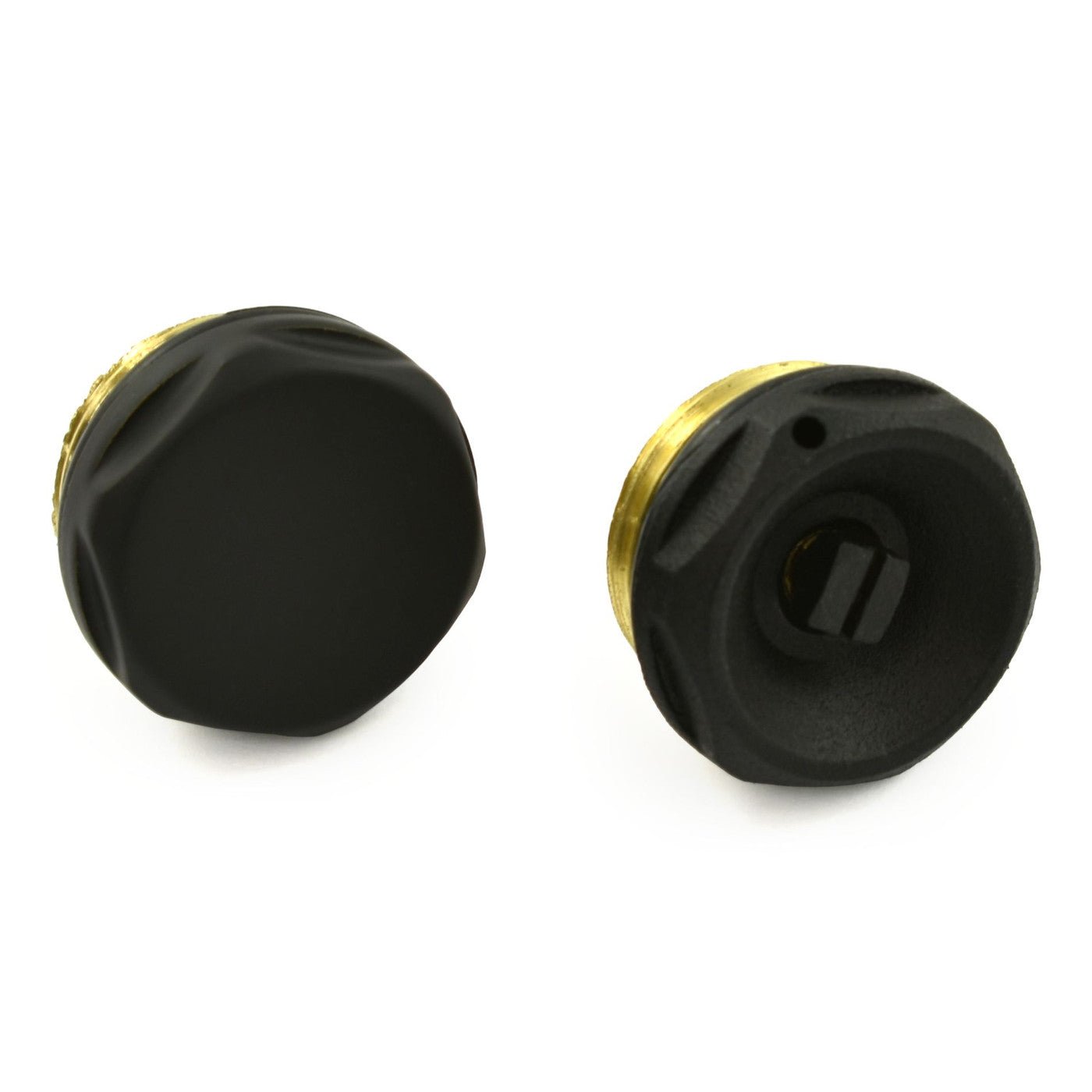 Plumbers Choice Radiator Air Vent & Blanking Plug Satin Black 1/2 Inch BSP