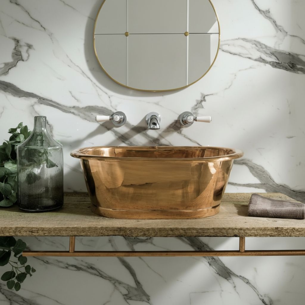 Polished Copper Basin Lifestyle 1:1