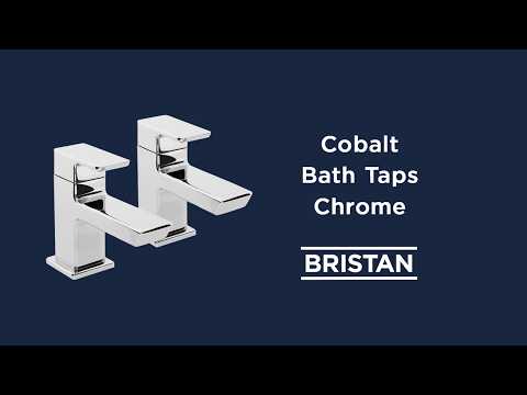 Bristan - Cobalt Square Bath Tap Pair - Chrome