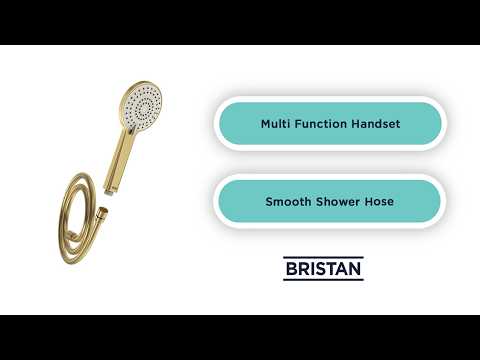 Bristan - Multi 3 Function Handset - Brushed Brass