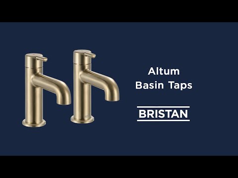 Bristan - Altum Basin Taps - Brushed Brass