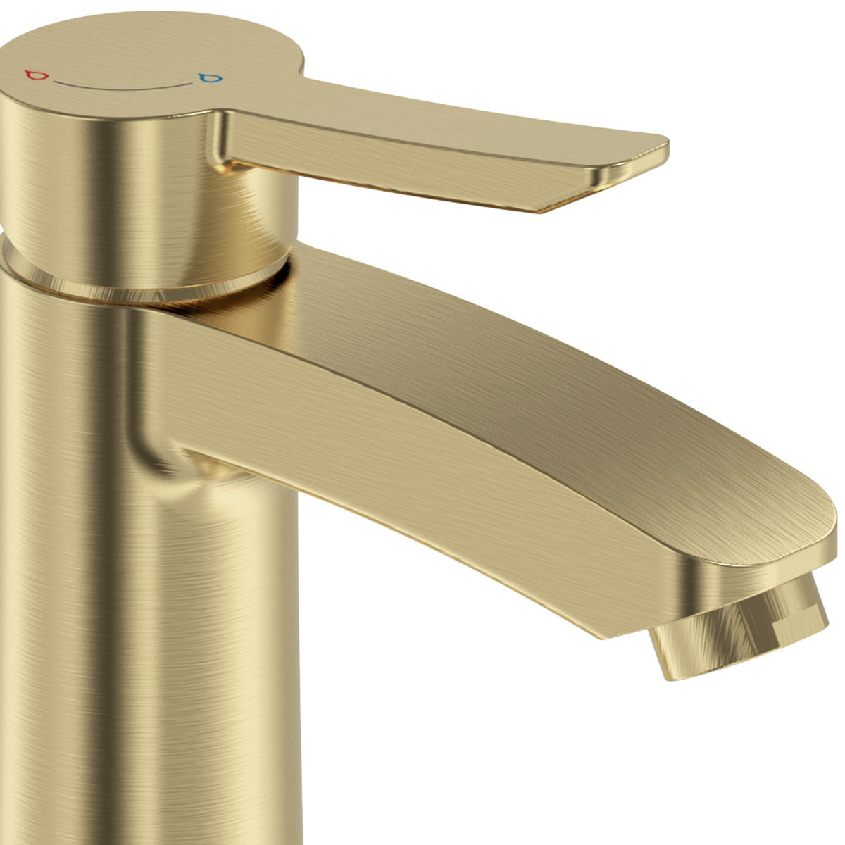 Bristan - Apelo Eco Start Basin Mixer with Clicker Waste - Brushed Brass