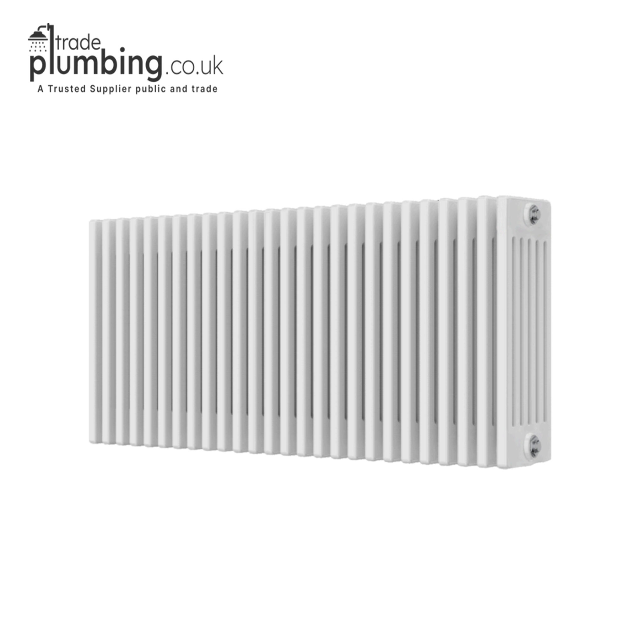 Trade Plumbing - Paragon 6 Column Horizontal Radiator - White