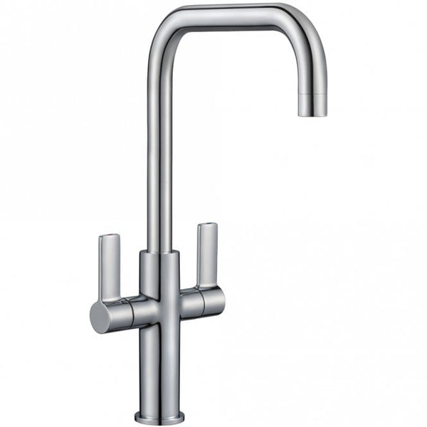Reginox Narva Dual Lever Chrome Kitchen Mixer Tap Chrome