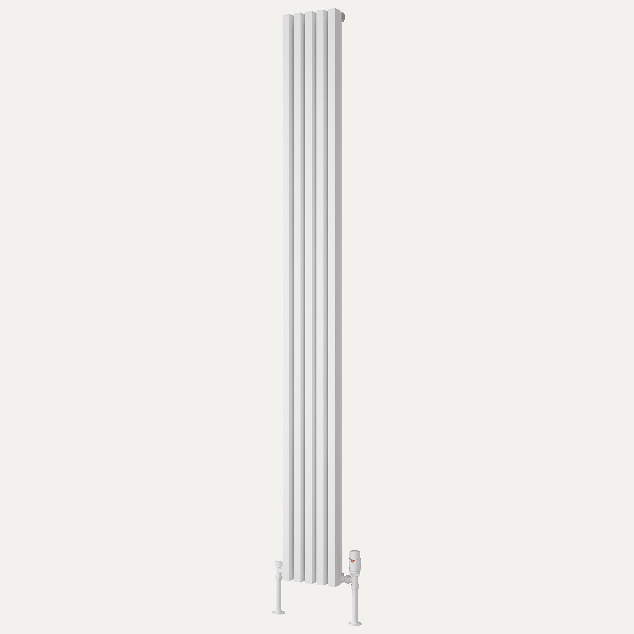 Reina Albano vertical aluminium radiator 1800mm x 190mm White