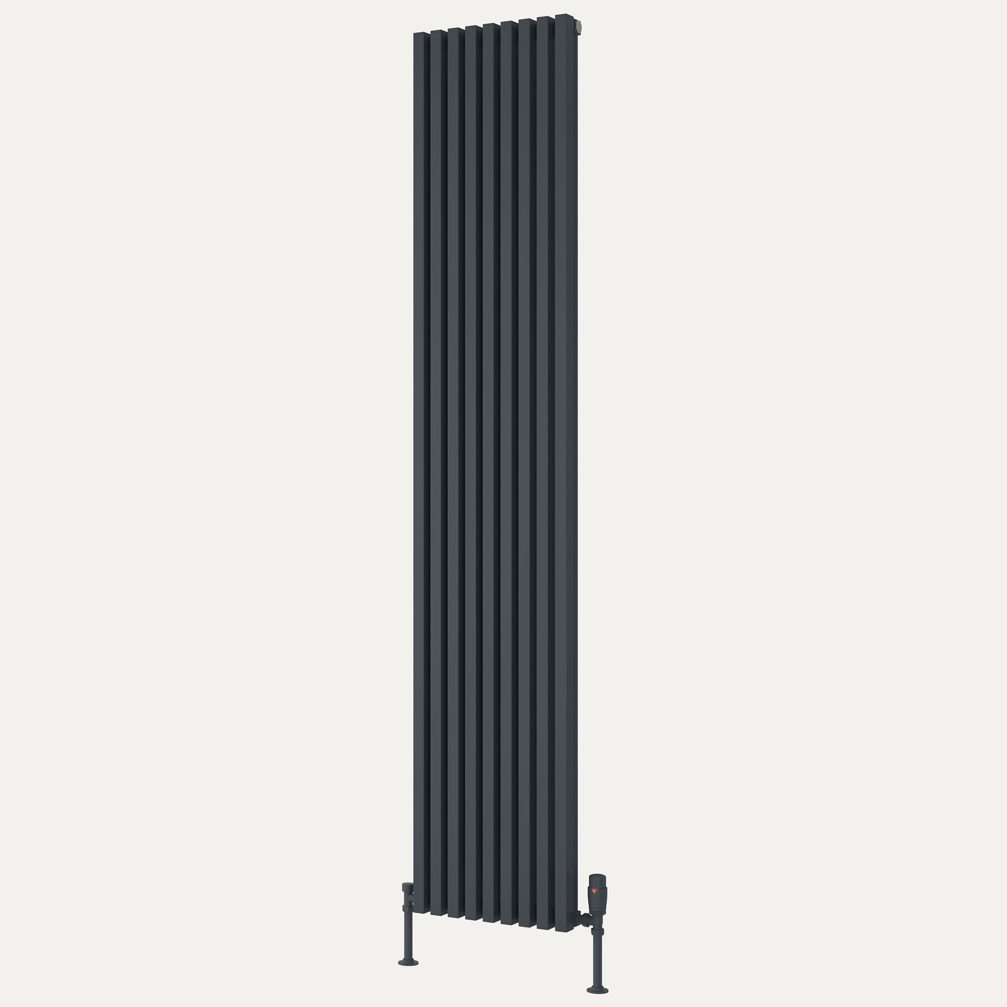 Reina Albano vertical aluminium radiator 1800mm x 350mm Anthracite