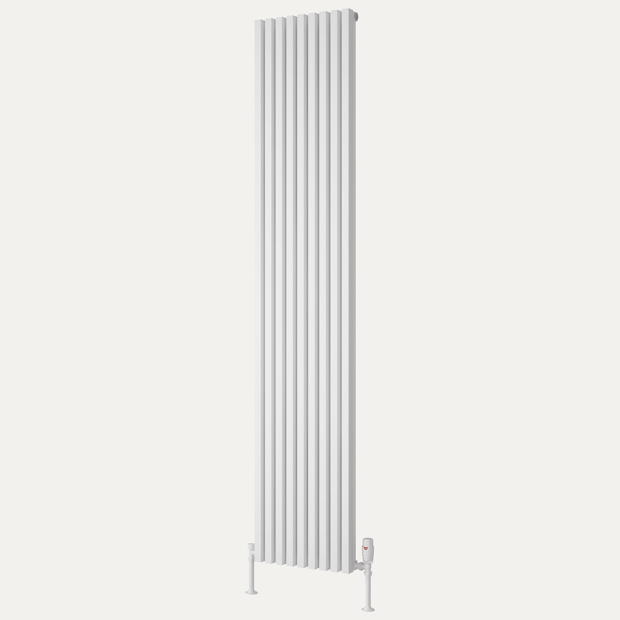 Reina Albano vertical aluminium radiator 1800mm x 350mm White
