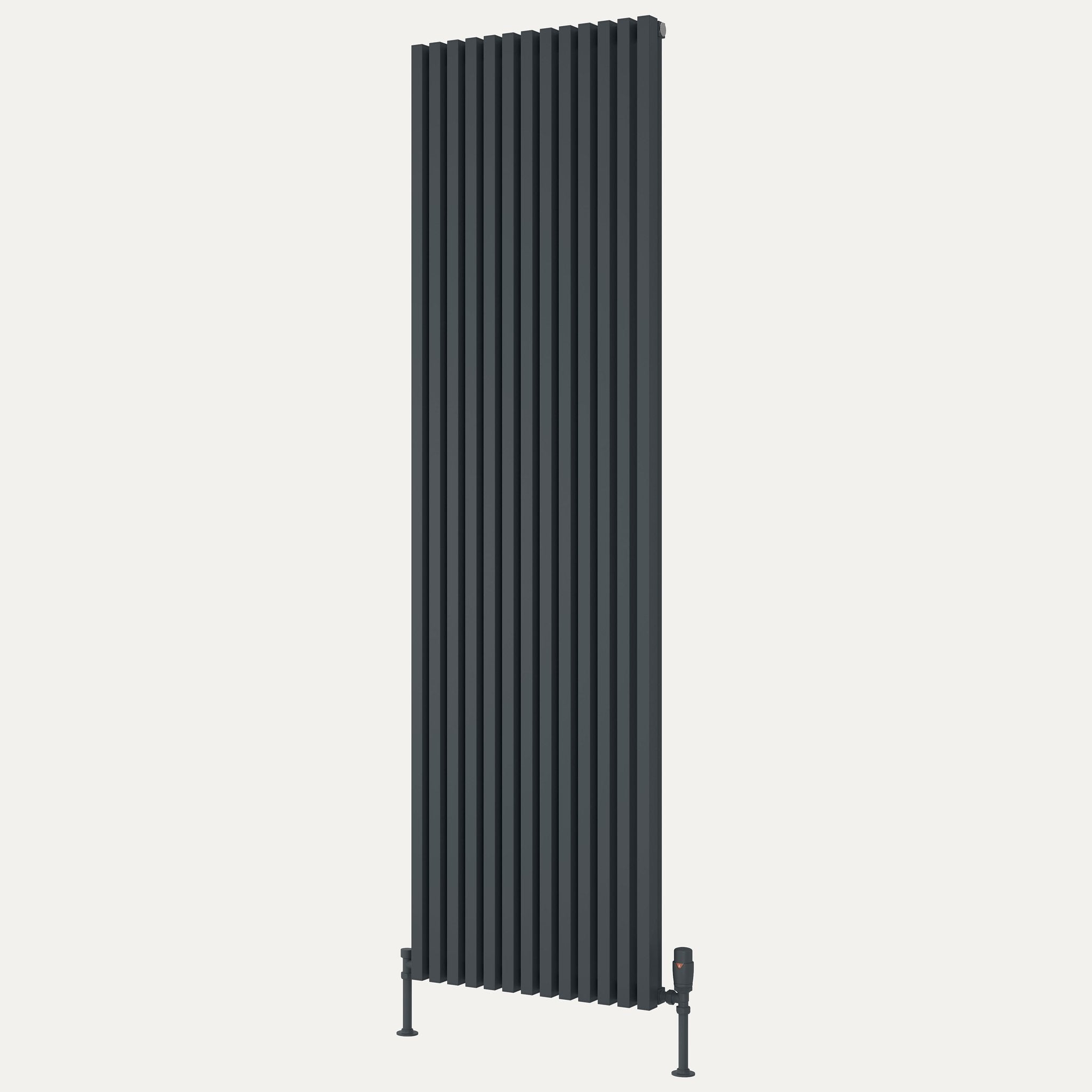 Reina Albano vertical aluminium radiator 1800mm x 510mm Anthracite