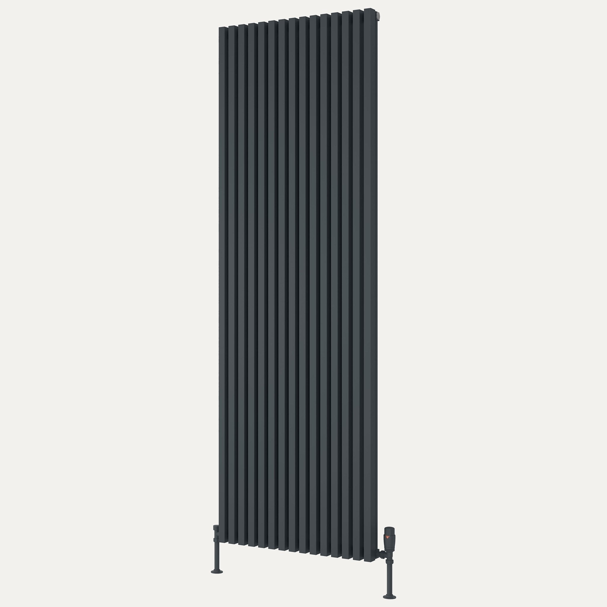 Reina Albano vertical aluminium radiator 1800mm x 590mm Anthracite
