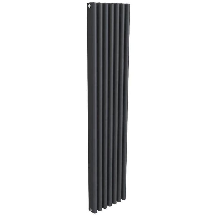 Reina Alco Anthracite Vertical Aluminium Radiator 1800mm H x 400mm W - Central Heating
