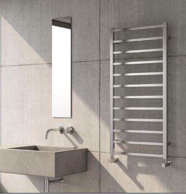 Reina Arden Stainless Steel Brushed Designer Heated Towel Rail Radiator