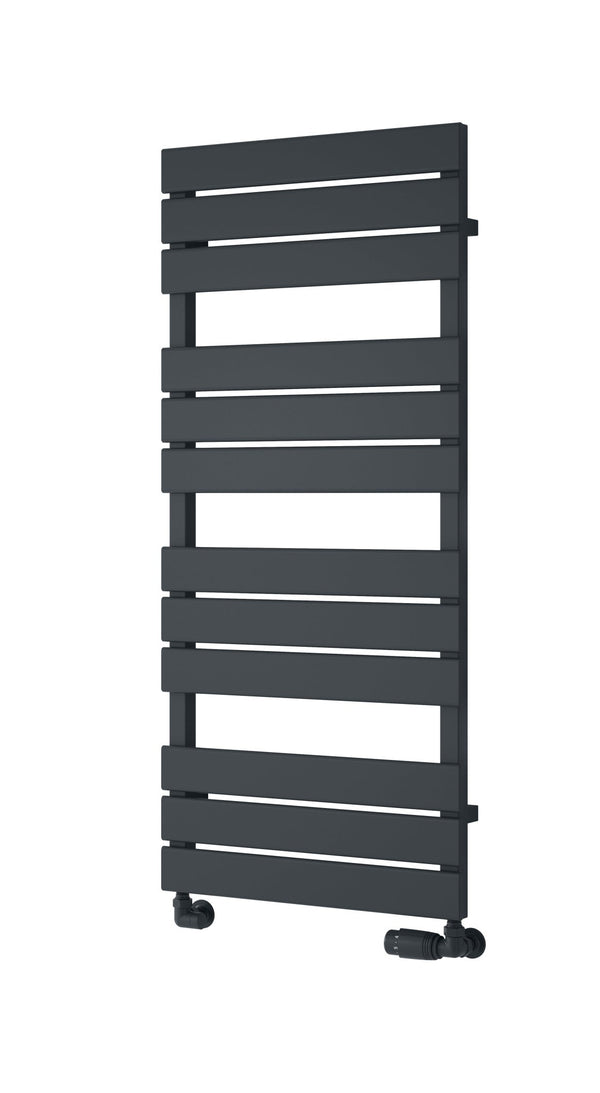 Reina Avola Anthracite Flat Panel Heated Towel Rail Radiator