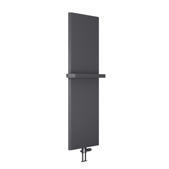 Reina Borda Steel Anthracite Vertical Designer Radiator, Central Heating