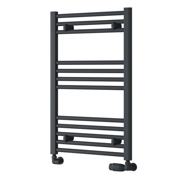 Reina Capo Anthracite Vertical Straight Heated Towel Rail Radiator