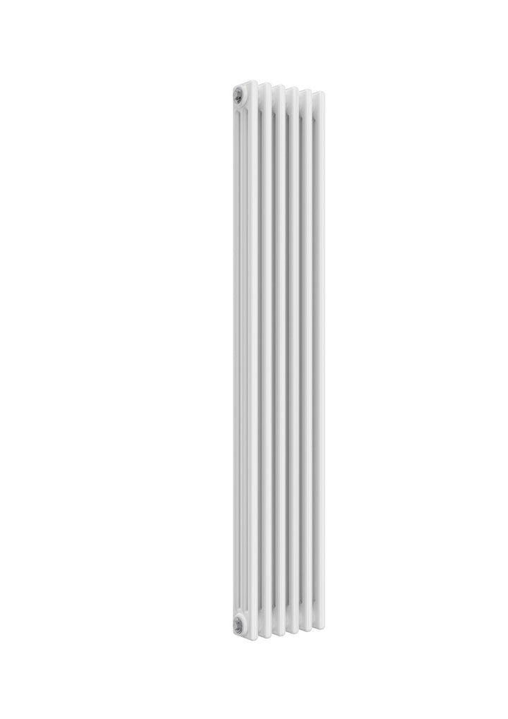 Reina Colona Steel White Vertical Column Radiator, Central Heating