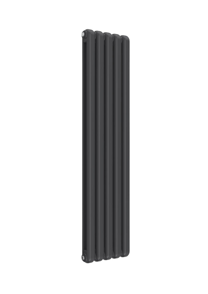 Reina Coneva Steel Anthracite Vertical Designer Radiator, Central Heating