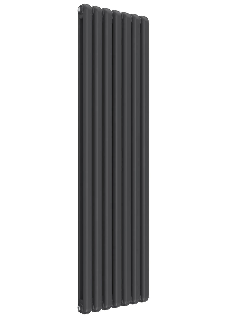 Reina Coneva Steel Anthracite Vertical Designer Radiator, Central Heating