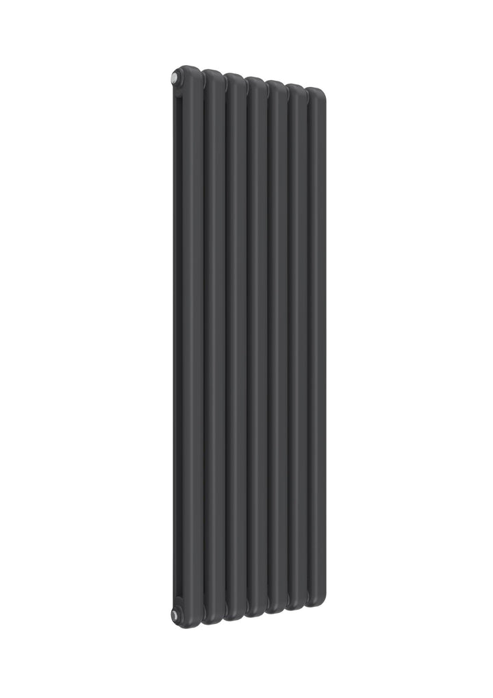 Reina Coneva Steel Anthracite Vertical Designer Radiator, Central Heating