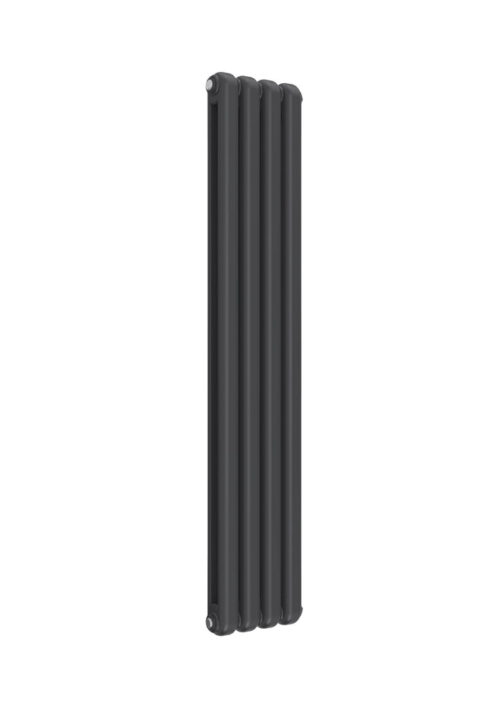 Reina Coneva Steel Anthracite Vertical Designer Radiator, Central Heating