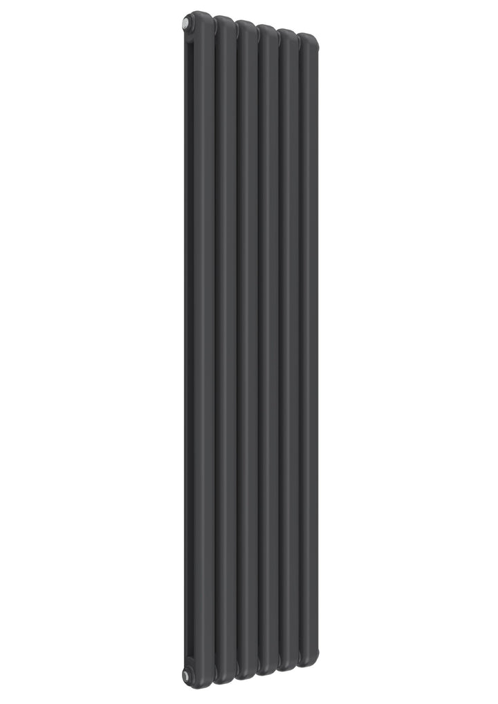 Reina Coneva Steel Anthracite Vertical Designer Radiator, Central Heating