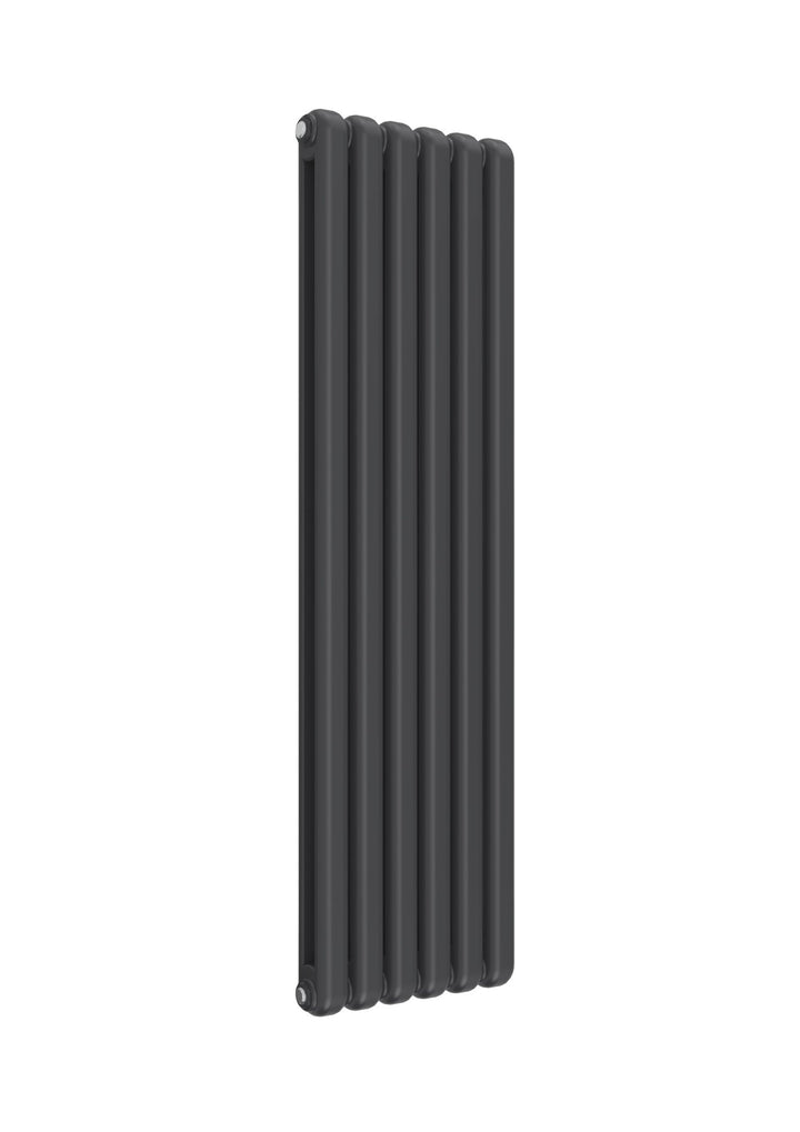 Reina Coneva Steel Anthracite Vertical Designer Radiator, Central Heating