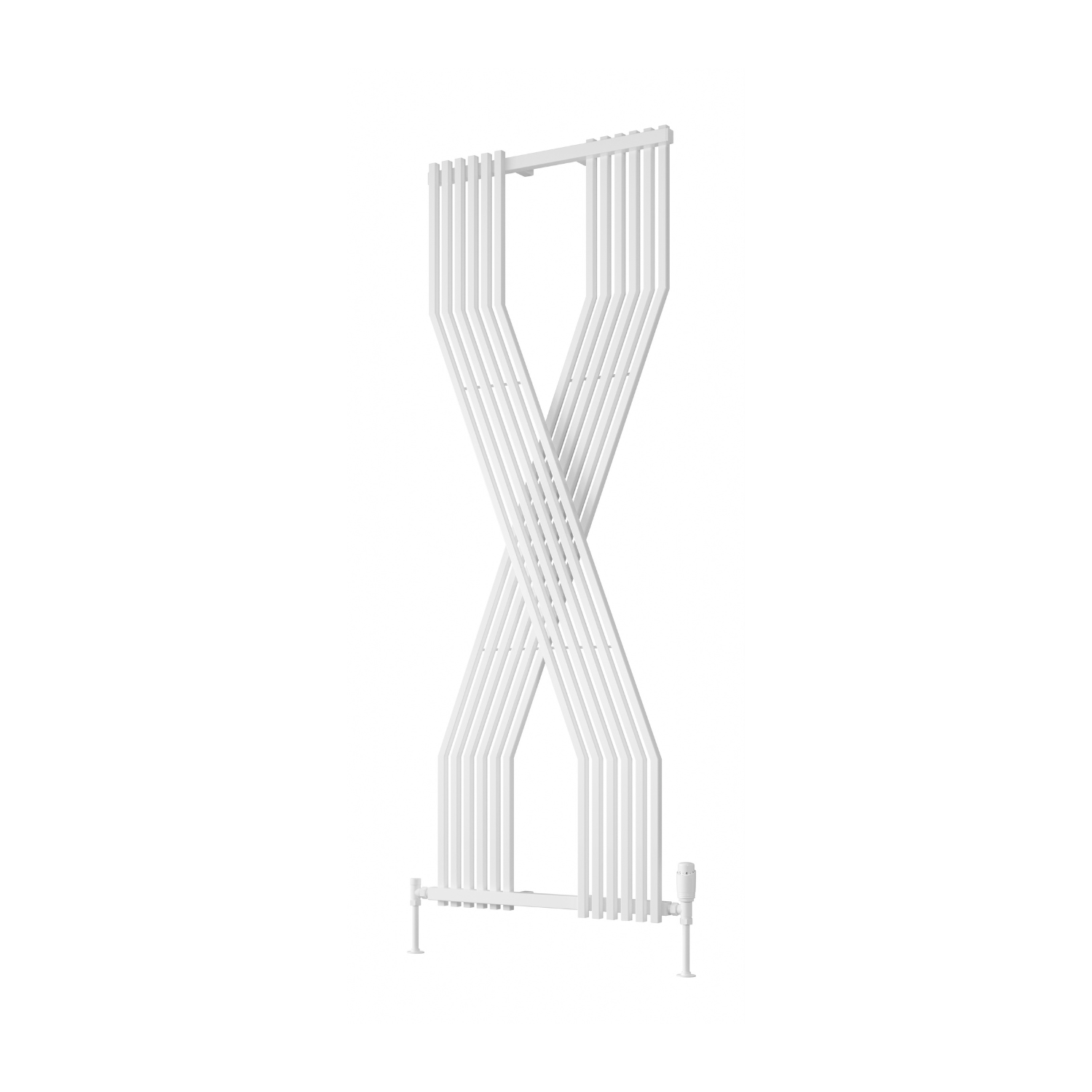 Reina Coredo Steel White Vertical Designer Radiator - Central Heating