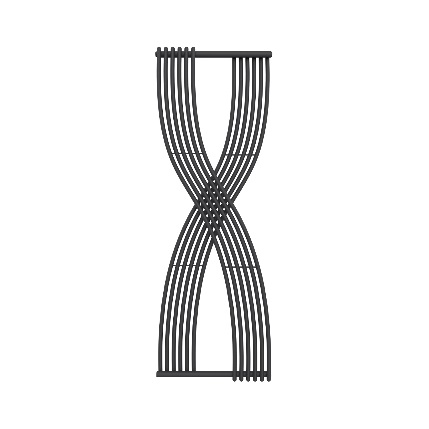 Reina Dimaro Steel Anthracite Vertical Designer Radiator - Central Heating