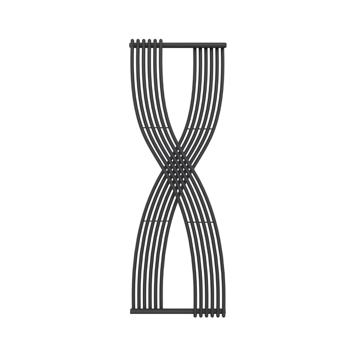 Reina Dimaro Steel Anthracite Vertical Designer Radiator - Central Heating
