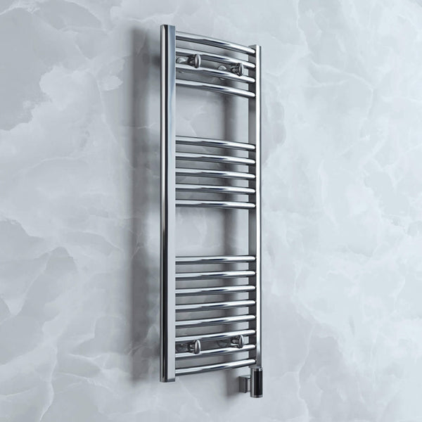 Reina Diva Steel Flat/Straight White Heated Towel Rail Radiator