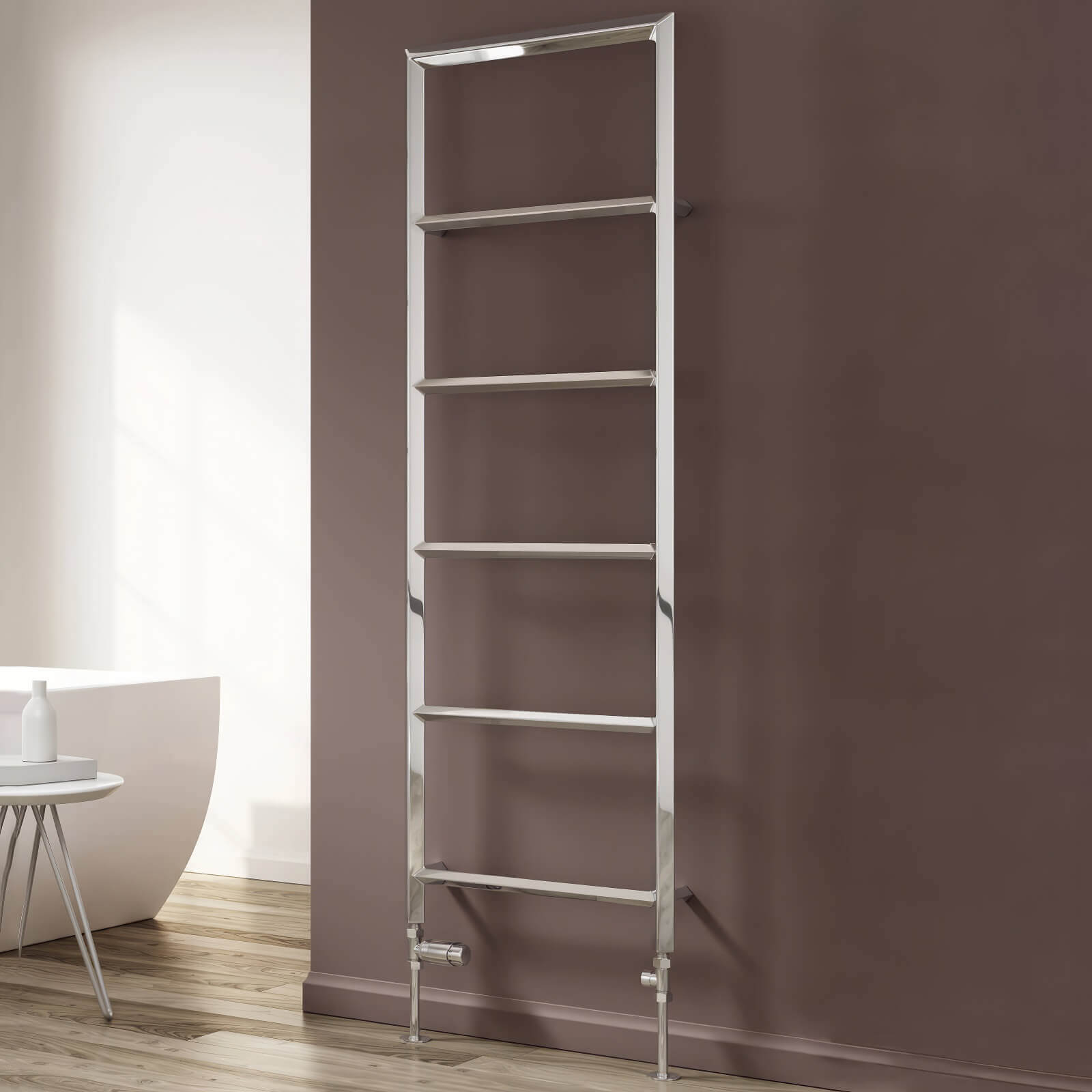 Reina Dora Steel Anthracite Designer Heated Towel Rail Radiator