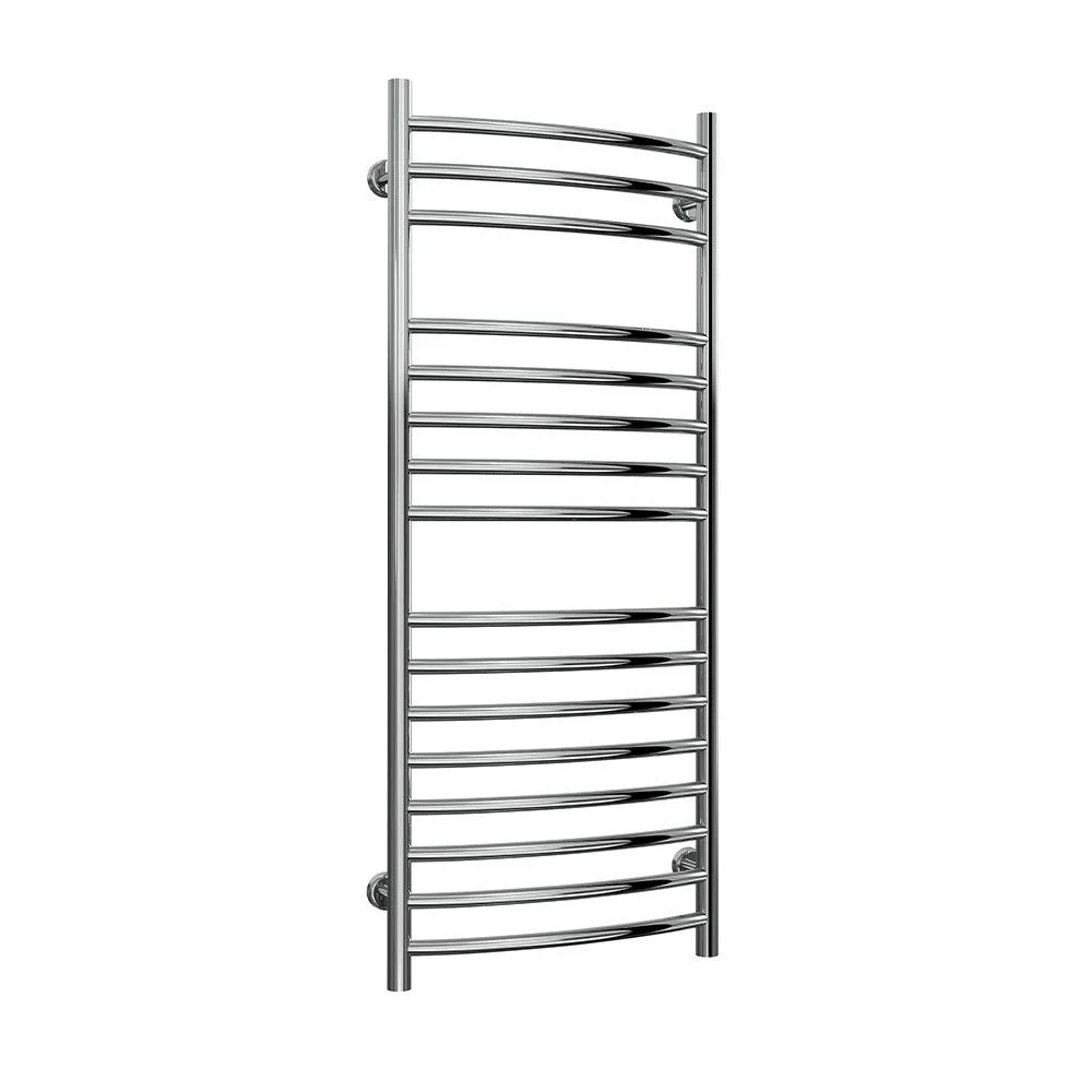 Reina Eos Polished Curved Stainless Steel Heated Towel Rails