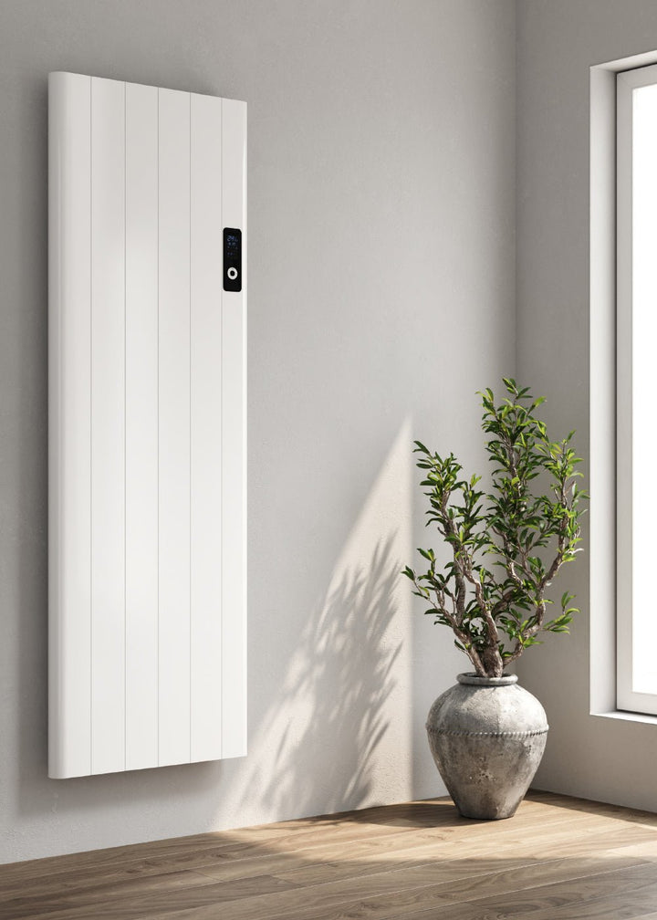 Reina Maia White Dry Electric Vertical Designer Radiator