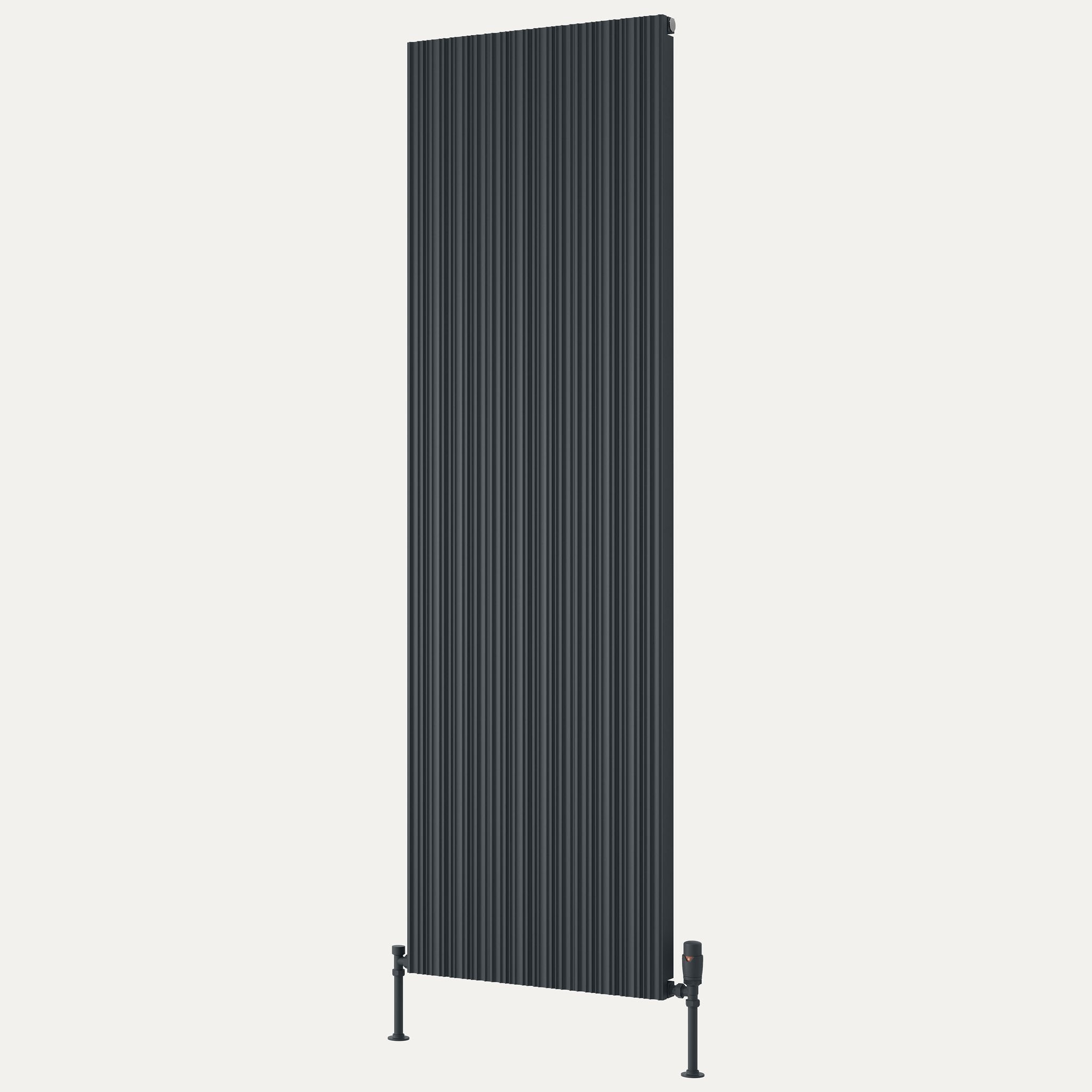 Reina Melvin vertical aluminium radiator 1800mm x 540mm Anthracite