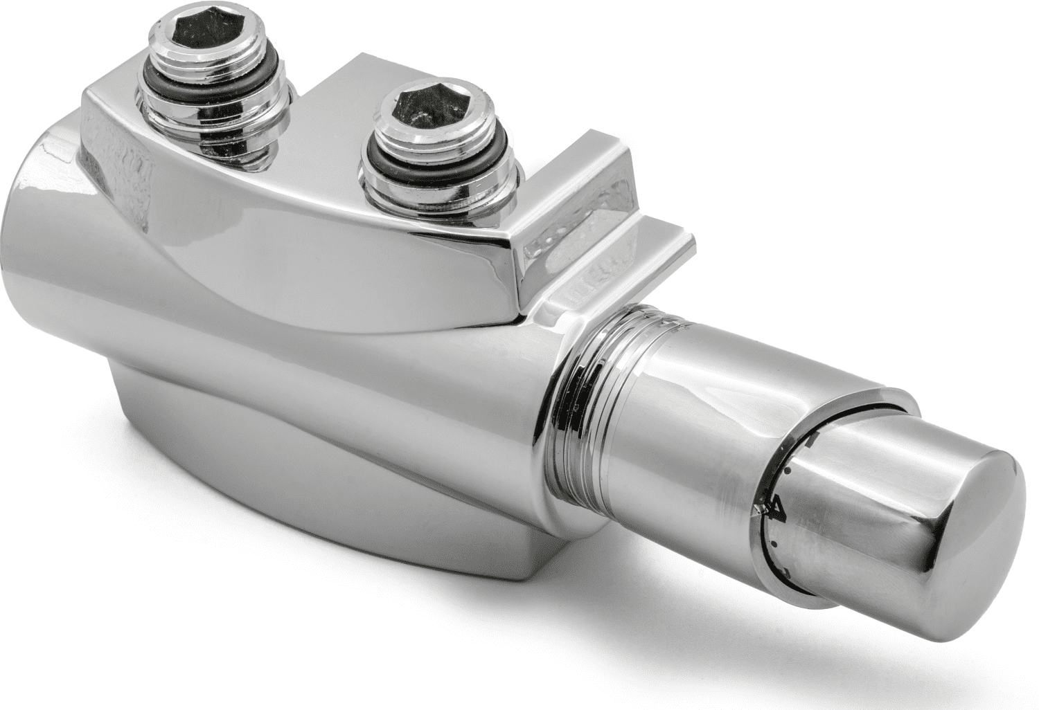 Reina Modah Angled TRV H - Type Radiator Valve - Chrome