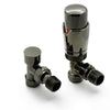 Reina Modal Trv Angled Steel Radiator & Towel Rail Valve Bronze Oiled