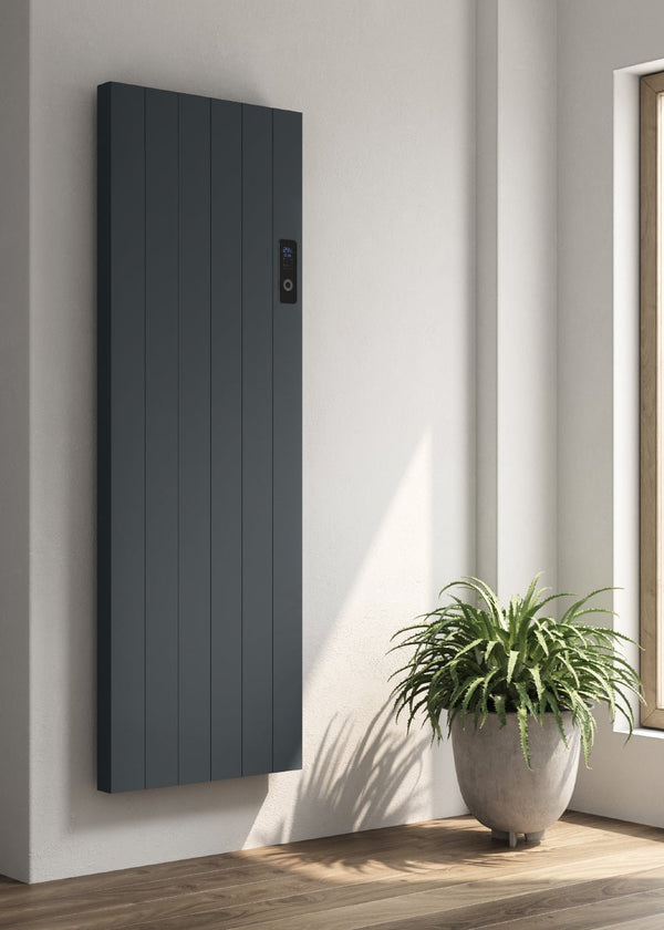 Reina Nika Vertical Anthracite Dry Electric Designer Radiator