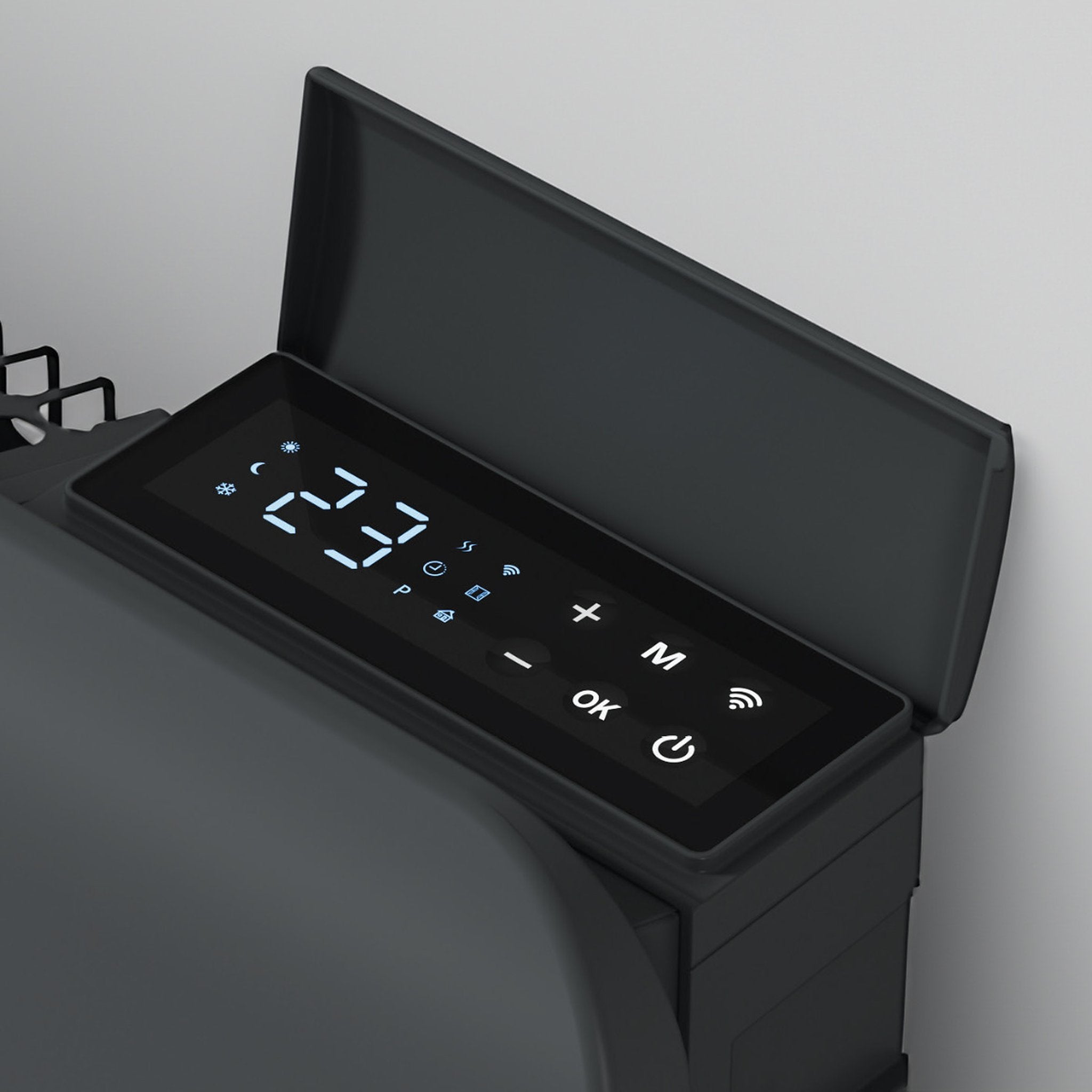 Reina Odet Anthracite LED control panel with WiFi