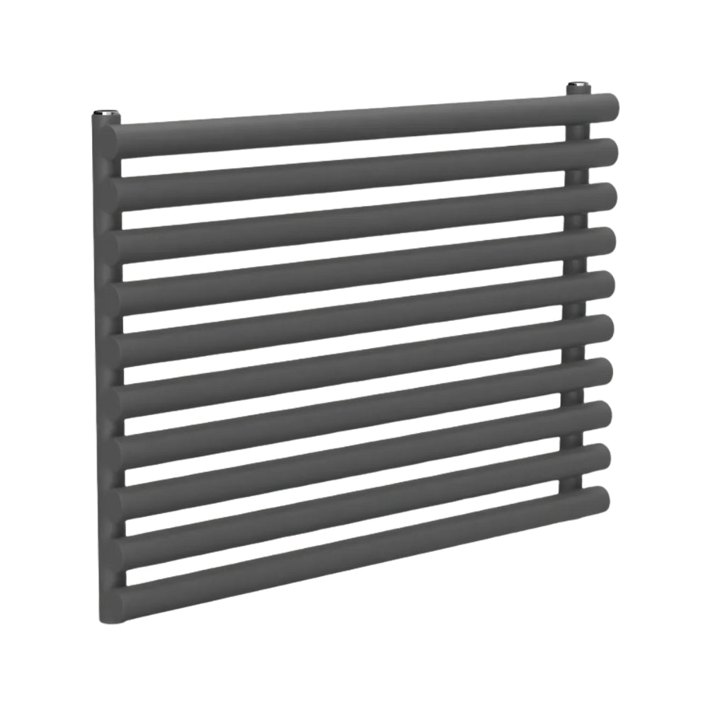 Reina Roda Steel Anthracite Single Panel Horizontal Designer Radiators
