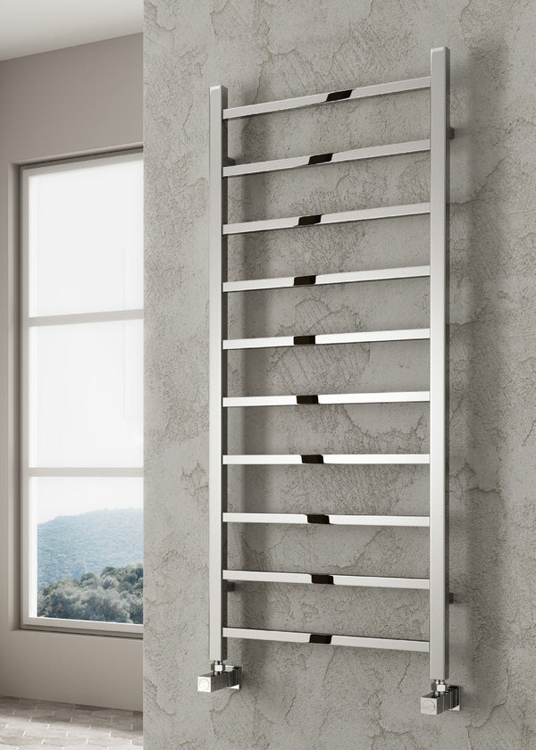 Reina Serena Steel Chrome Designer Heated Towel Rail Radiator