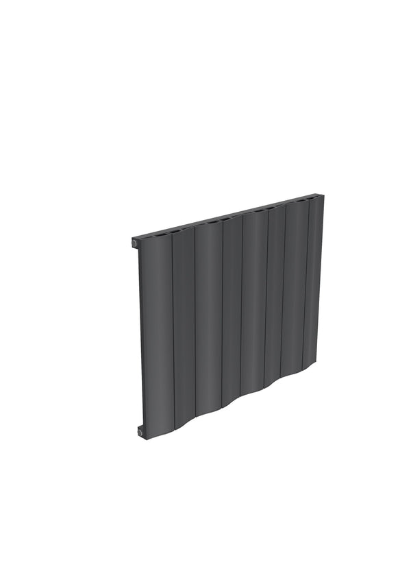 Reina Wave Anthracite Single Panel Aluminium Radiators, Central Heating