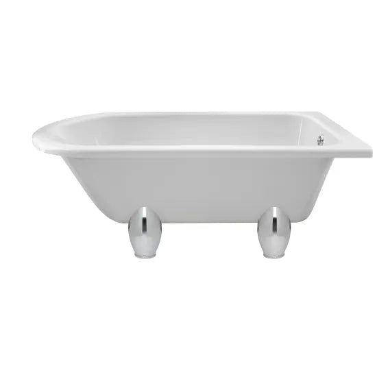 Hudson Reed Winterburn Traditional 1500mm x 750mm Roll Top Freestanding Shower Bath With Leg Set
