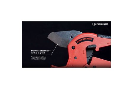 Rothenberger Rocut 42TC Plastic Pipe Cutting Shears 0 - 42mm 52000