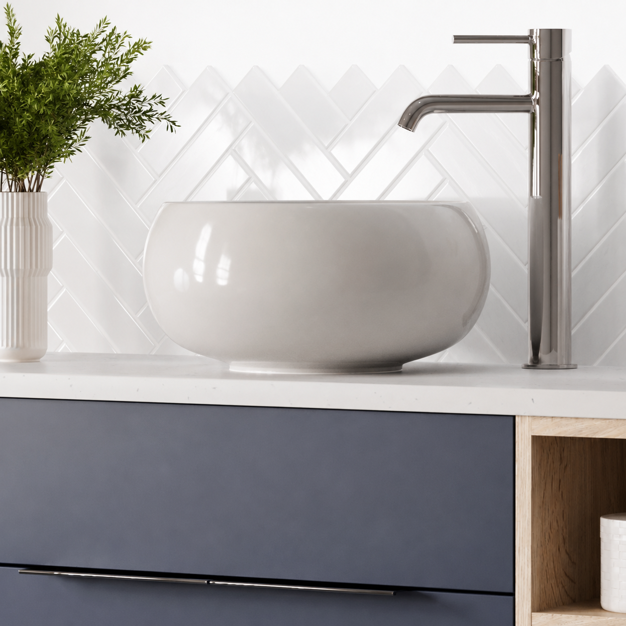 Hib - Opia Round Vessel Basin Ø32cm