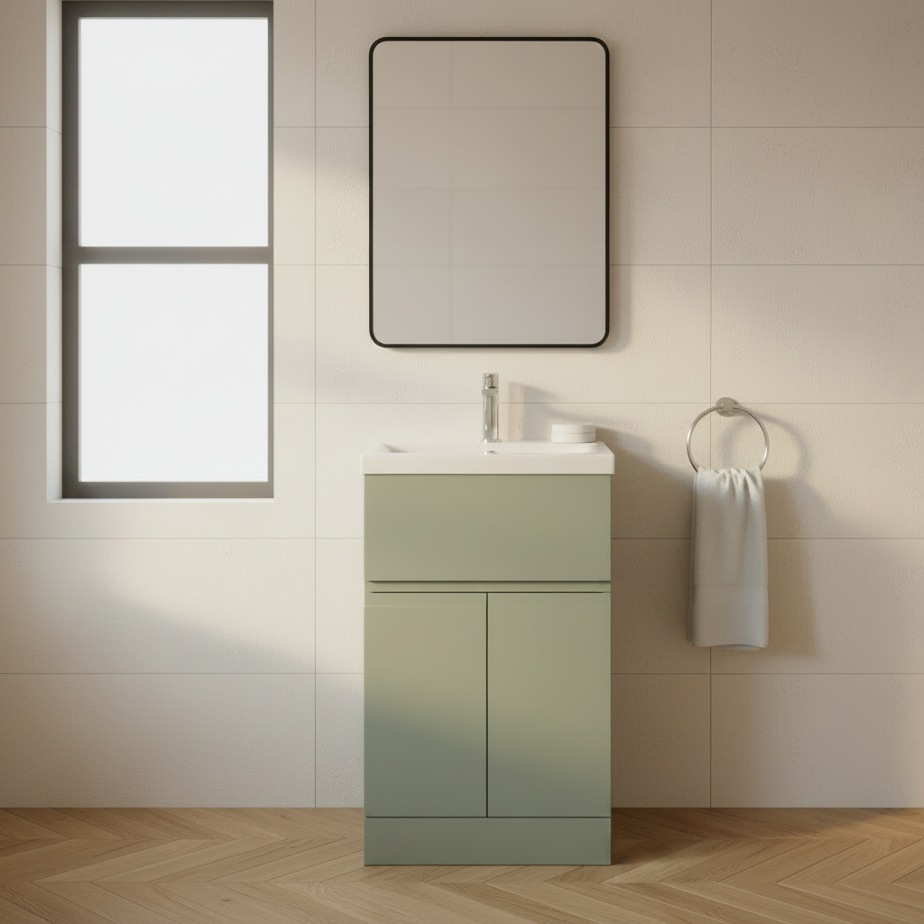 Sage Green Vanity Close-Up 1:1